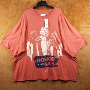 HONOR THE GIFT Shirt Mens XXXL Brick Pullover Crew Graphic Logo Baggy T-Shirt